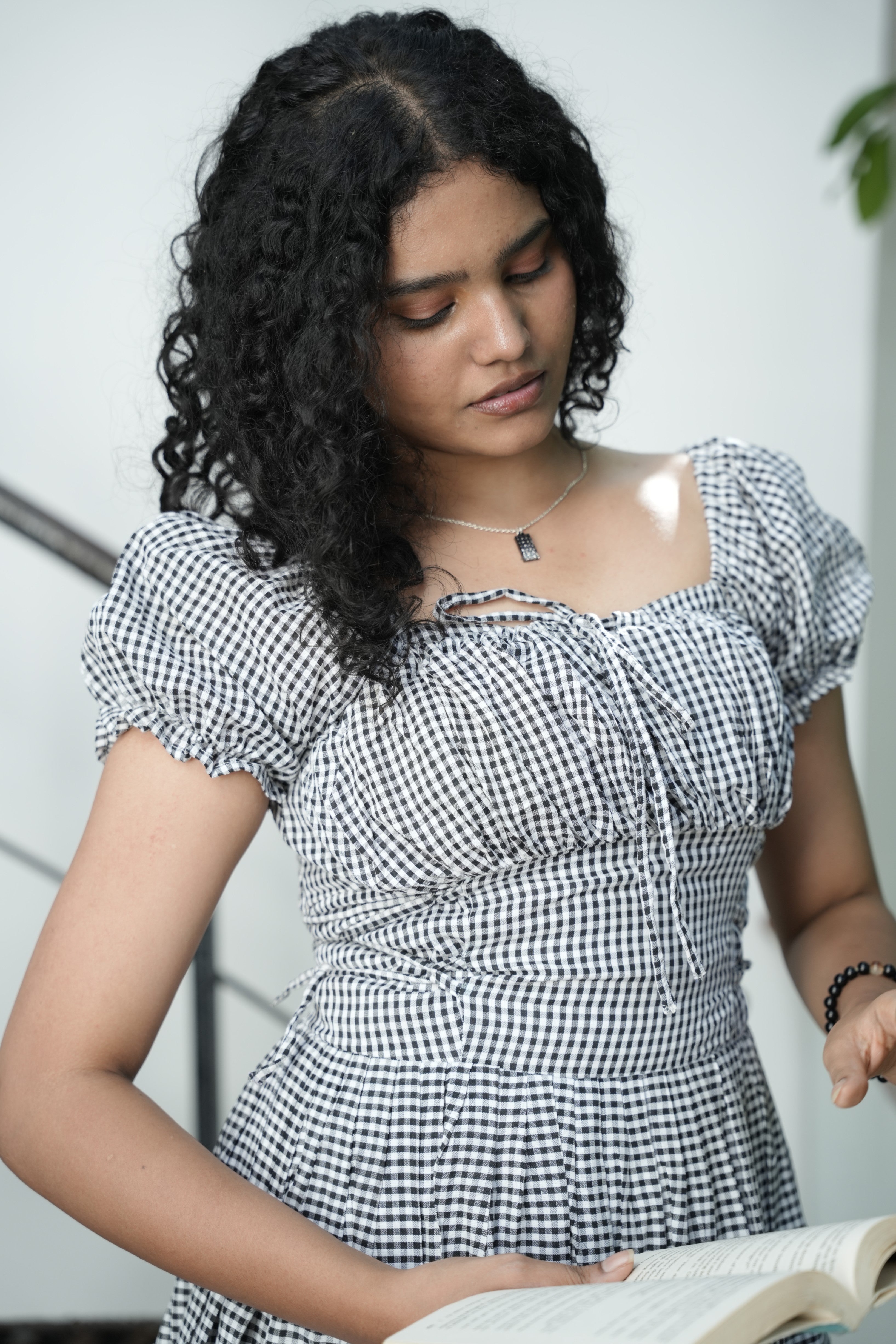 Alba Gingham Gown