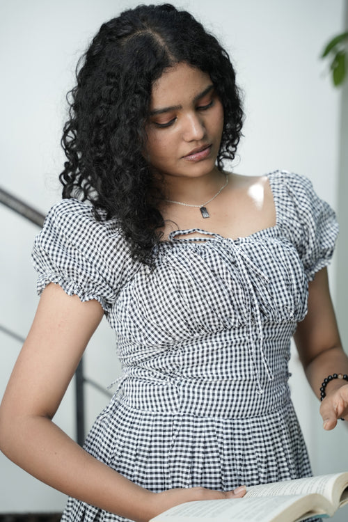 Alba Gingham Gown
