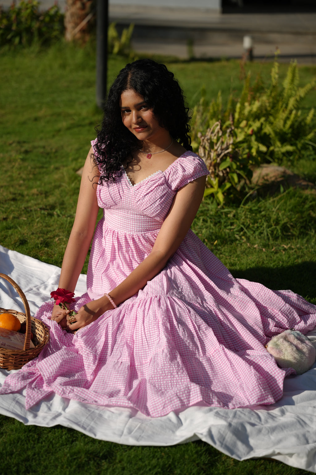 Meadow Gingham Gown