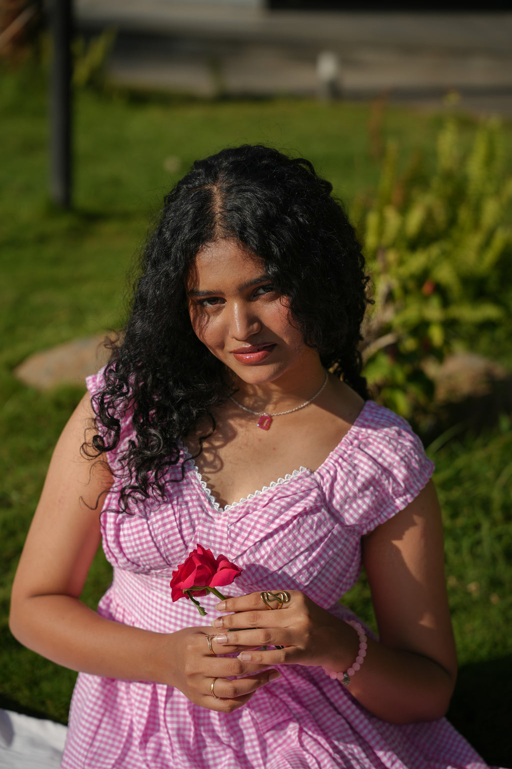 Meadow Gingham Gown